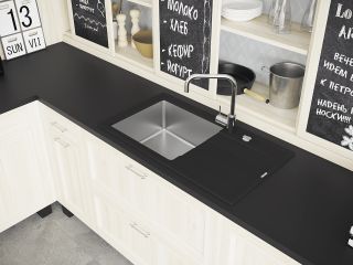 Кухонная мойка Florentina Комби 860 серый шёлк